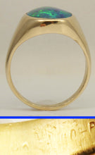 Load image into Gallery viewer, Vintage 1960's LARGE BLUE GREEN Opal 10k Solid Yellow Gold Men's Ring&nbsp;