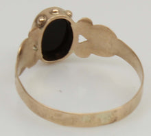 Load image into Gallery viewer, Antique c1900 Late Period Victorian Natural RAINBOW Opal 10k Solid Rose Gold Ladies Cocktail Ring