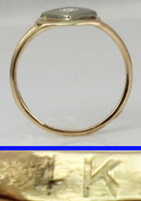 Load image into Gallery viewer, Antique 1920s Art Deco 2mm Antique Cut Genuine Diamond 14k Two-Tone Solid Gold Ladies Cocktail Ring