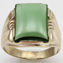 Load image into Gallery viewer, Antique 1920&#39;s Art Deco LARGE 12ct Green Spinel 10k Solid Yellow Gold Men&#39;s Ring&nbsp;