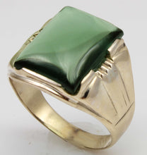 Load image into Gallery viewer, Antique 1920&#39;s Art Deco LARGE 12ct Green Spinel 10k Solid Yellow Gold Men&#39;s Ring&nbsp;