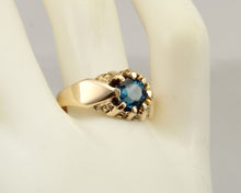 Load image into Gallery viewer, Antique c1900 SIGNED Dattelbaum &amp; Friedman Victorian 1ct Natural Topaz 10k Solid Gold Men&#39;s Ring