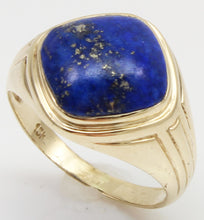 Load image into Gallery viewer, Antique 1920&#39;s Art Deco Natural Lapis Lazuli 10k Solid Yellow Gold Men&#39;s Ring