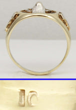 Load image into Gallery viewer, HEAVY Vintage BPOE Fraternal Order of Elks Diamond 10k Solid Yellow &amp; White Gold Men's Ring