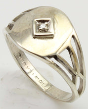 Load image into Gallery viewer, Antique Ostby &amp; Barton 1920&#39;s Art Deco Diamond Silver &amp; 10k Solid White Gold Ladies Cocktail Ring