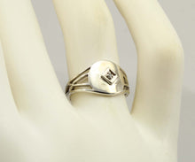 Load image into Gallery viewer, Antique Ostby &amp; Barton 1920&#39;s Art Deco Diamond Silver &amp; 10k Solid White Gold Ladies Cocktail Ring
