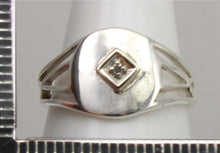 Load image into Gallery viewer, Antique Ostby &amp; Barton 1920&#39;s Art Deco Diamond Silver &amp; 10k Solid White Gold Ladies Cocktail Ring