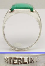 Load image into Gallery viewer, Antique 1920's Art Deco Natural Green/Blue Turquoise Solid Sterling Silver Men's Ring &nbsp; &nbsp;
