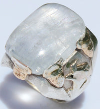Load image into Gallery viewer, HEAVY Antique SIGNED Ostby &amp; Barton Icelandic Spar Viking Sunstone Silver 10k Gold Men's Viking Ring