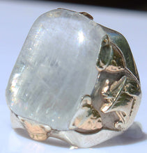 Load image into Gallery viewer, HEAVY Antique SIGNED Ostby &amp; Barton Icelandic Spar Viking Sunstone Silver 10k Gold Men's Viking Ring