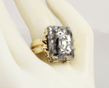 Load image into Gallery viewer, HEAVY Antique 1920&#39;s Art Deco LARGE RARE Natural Silver Ore in Quartz 10k Solid Gold Men&#39;s Ring