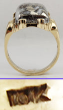 Load image into Gallery viewer, HEAVY Antique 1920&#39;s Art Deco LARGE RARE Natural Silver Ore in Quartz 10k Solid Gold Men&#39;s Ring