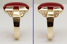 Load image into Gallery viewer, ORNATE Antique 1920's Art Deco LARGE 12ct Ruby 10k Solid Yellow Gold Men's Ring&nbsp;