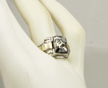 Load image into Gallery viewer, Antique 1920's Art Deco SIGNED Ostby &amp; Barton RARE Silver Ore in Quartz Silver &amp; 10k Gold Men's Ring