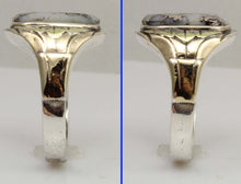 Load image into Gallery viewer, Antique 1920's Art Deco RARE Natural Silver Ore in Quartz Solid Sterling Silver &amp; 10k Gold Mens Ring