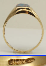 Load image into Gallery viewer, Vintage 1950's RAINBOW Opal 10k Solid Yellow Gold Men's Ring
