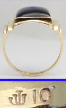 Load image into Gallery viewer, Vintage 1940&#39;s SIGNED Ullenberg Jewelry LARGE 12ct Blue Sapphire 10k Solid Yellow Gold Men&#39;s Ring