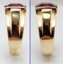 Load image into Gallery viewer, Antique SIGNED JR WOOD &amp; Sons of NY 1920&#39;s Art Deco 6ct PURPLE SPINEL 10k Solid Gold Men&#39;s Ring