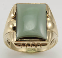 Load image into Gallery viewer, Antique 1920&#39;s Art Deco LARGE 12ct Green Sapphire 10k Solid Yellow Gold Men&#39;s Ring