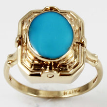 Load image into Gallery viewer, RARE Antique 1920&#39;s Art Deco Natural Opal &amp; Persian Turquoise 10k Solid Gold Cocktail Flip Ring