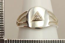 Load image into Gallery viewer, Antique Ostby &amp; Barton 1920&#39;s Art Deco Diamond Silver &amp; 10k Solid White Gold Ladies Cocktail Ring