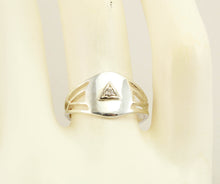 Load image into Gallery viewer, Antique Ostby &amp; Barton 1920&#39;s Art Deco Diamond Silver &amp; 10k Solid White Gold Ladies Cocktail Ring