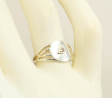 Load image into Gallery viewer, Antique Ostby &amp; Barton 1920&#39;s Art Deco Diamond Silver &amp; 10k Solid White Gold Ladies Cocktail Ring