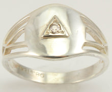 Load image into Gallery viewer, Antique Ostby &amp; Barton 1920&#39;s Art Deco Diamond Silver &amp; 10k Solid White Gold Ladies Cocktail Ring