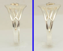 Load image into Gallery viewer, Antique Ostby &amp; Barton 1920&#39;s Art Deco Diamond Silver &amp; 10k Solid White Gold Ladies Cocktail Ring