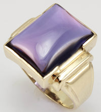 Load image into Gallery viewer, Antique 1920&#39;s Art Deco LARGE 12ct Purple Sapphire 10k Solid Yellow Gold Men&#39;s Ring