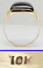 Load image into Gallery viewer, Antique 1920&#39;s Art Deco LARGE 12ct Blue Sapphire 10k Solid Yellow Gold Men&#39;s Ring