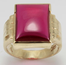 Load image into Gallery viewer, Antique 1920&#39;s Art Deco LARGE 12ct Ruby 10k Solid Yellow Gold Men&#39;s Ring