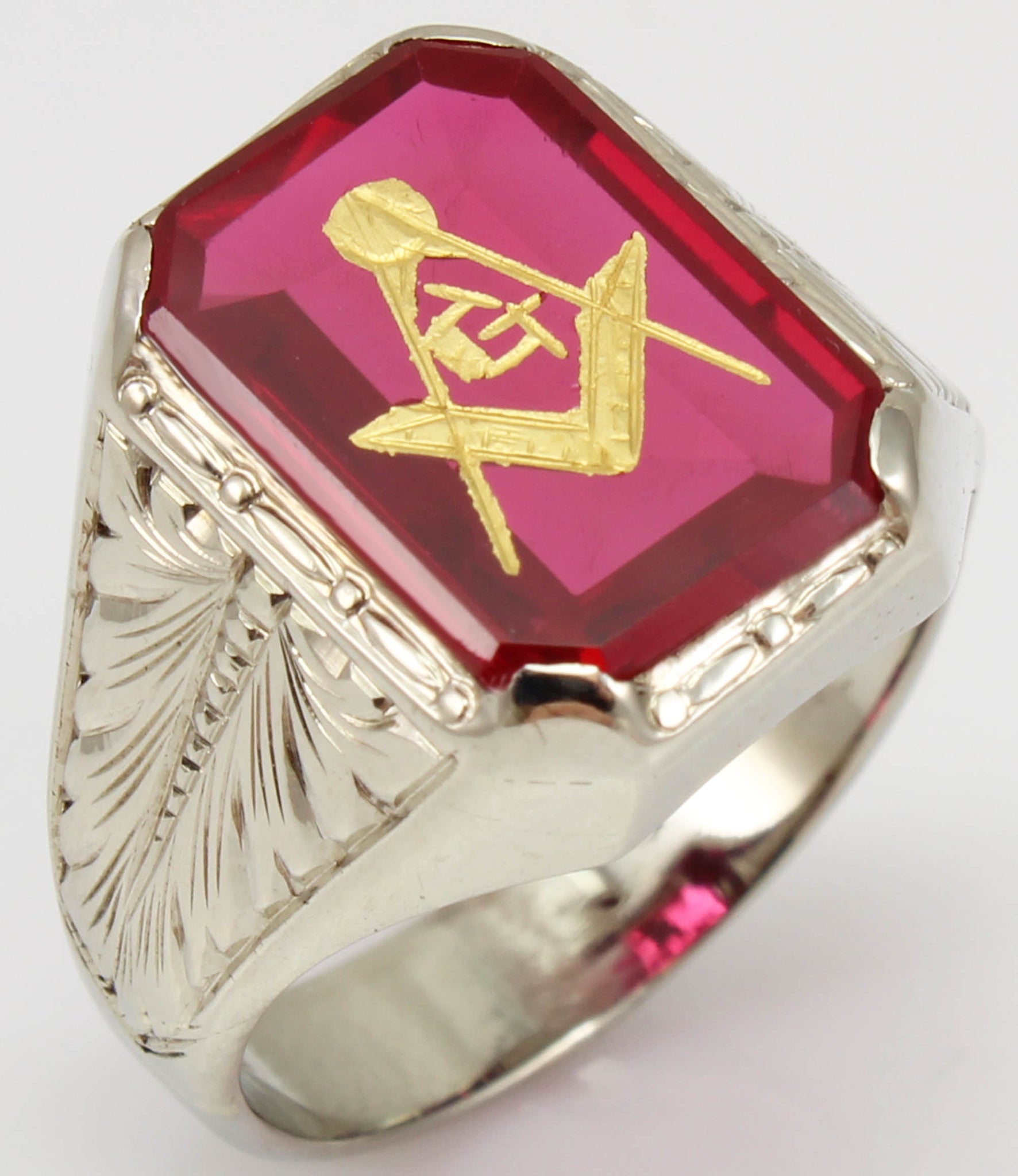 Ruby clearance masonic ring