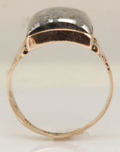 Load image into Gallery viewer, Antique c1890 RARE Natural Silver Ore in Quartz Engraved &amp; Milgrained 14k Solid Rose Gold Men&#39;s Ring