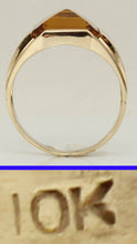 Load image into Gallery viewer, Antique 1920&#39;s Art Deco 10ct GOLDEN YELLOW SAPPHIRE 10k Solid Yellow Gold Men&#39;s Ring