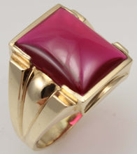 Load image into Gallery viewer, Antique 1920&#39;s Art Deco LARGE 12ct Ruby 10k Solid Yellow Gold Men&#39;s Ring